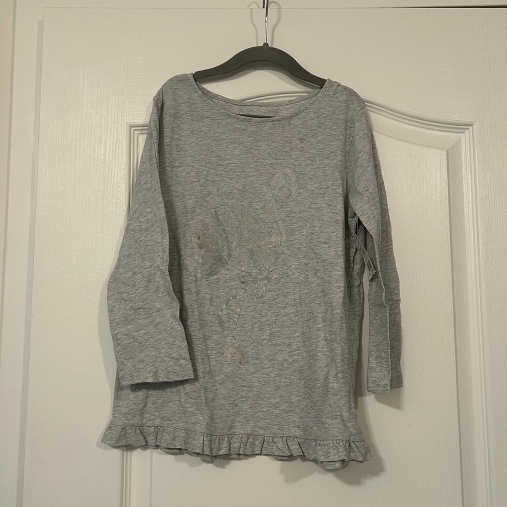 Gray Kids Long Sleeve Top